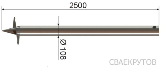 Фундамент на винтовых сваях 3x6м